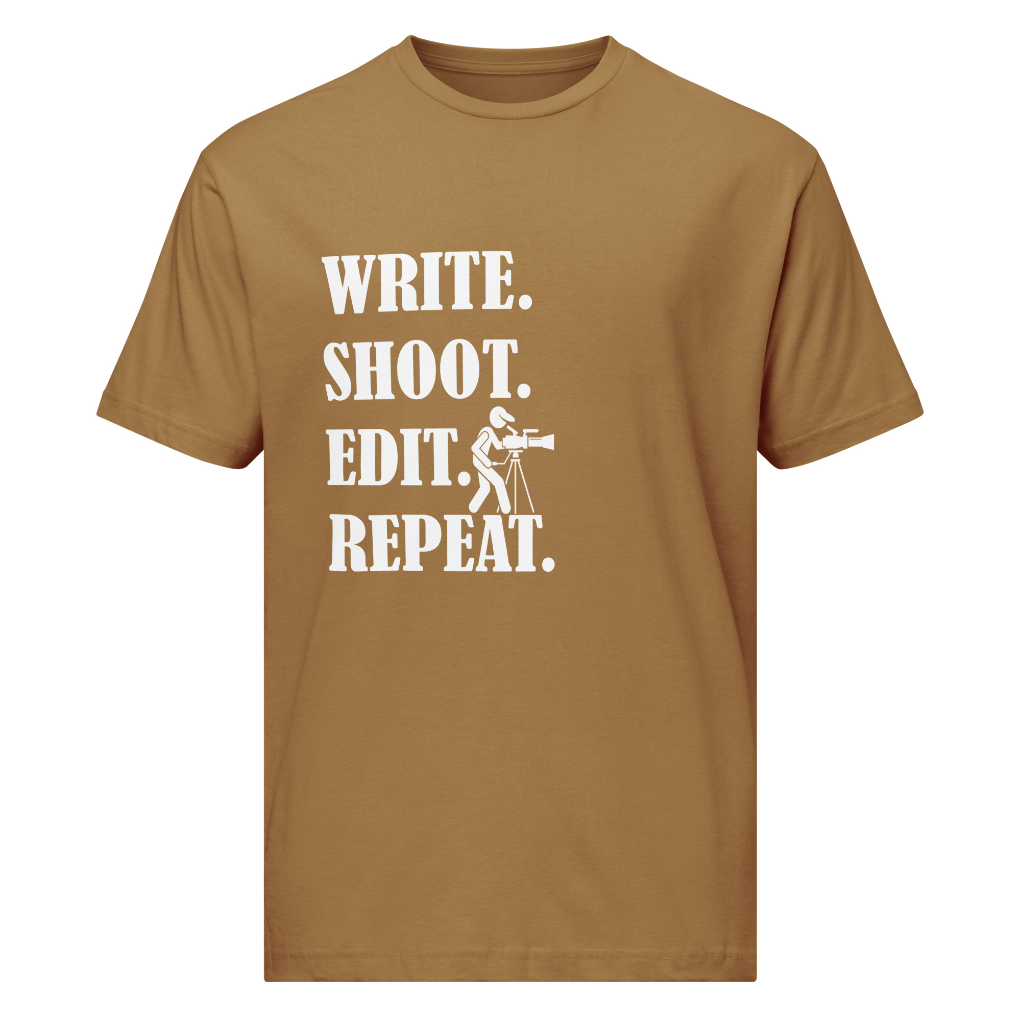 Unisex WRITE. SHOOT. EDIT. REPEAT. fine jersey tee - Image 3