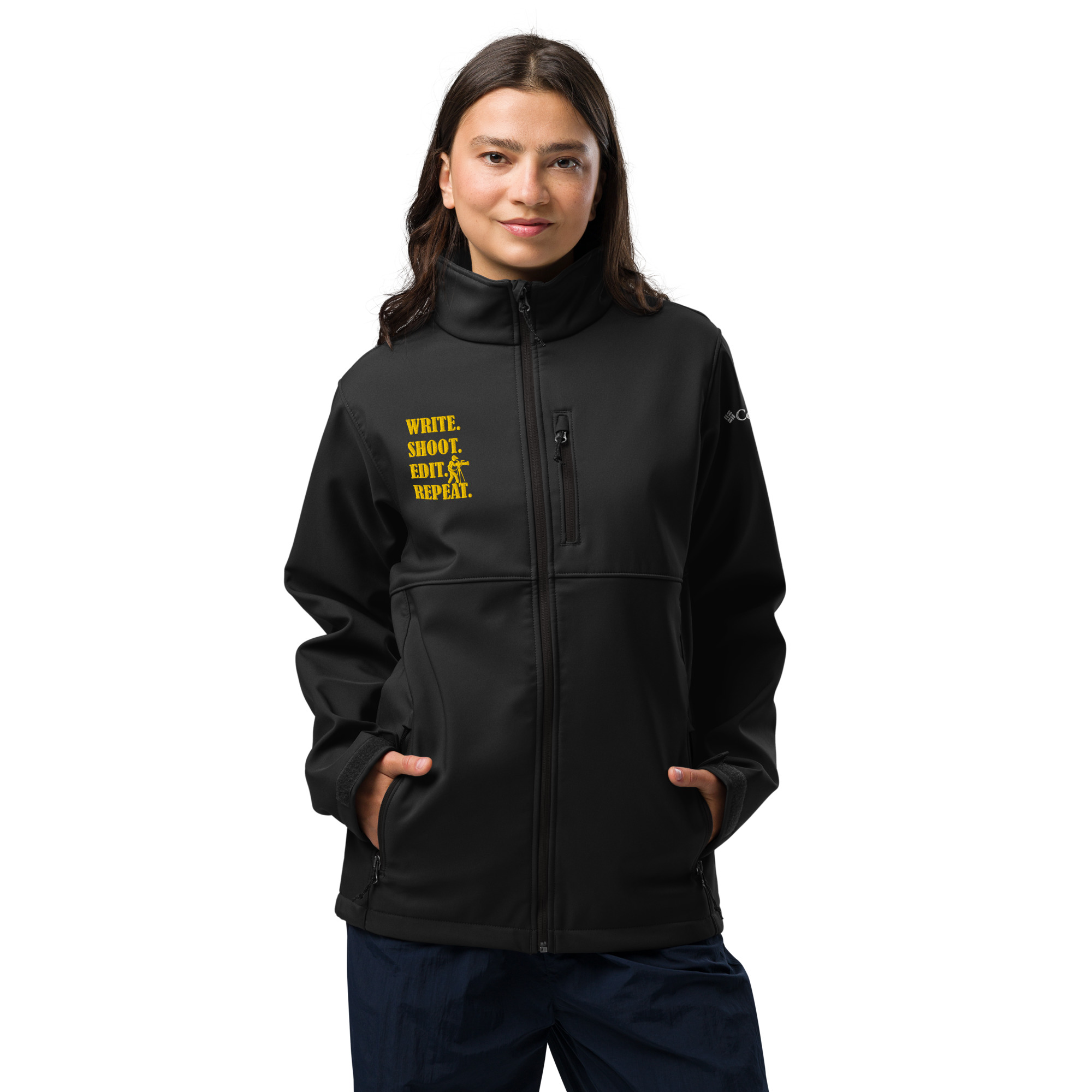 WRITE. SHOOT. EDIT. REPEAT. Columbia soft shell jacket